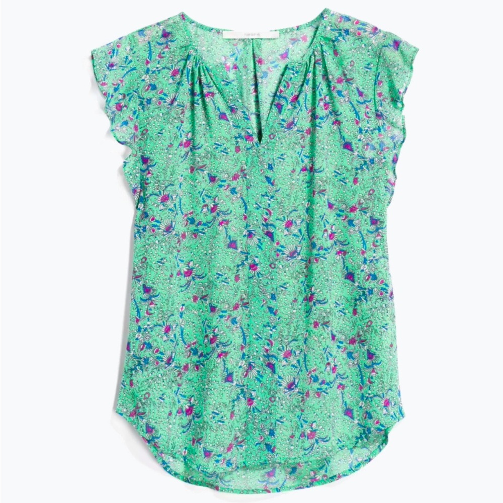 Kenniff Flutter Sleeve Blouse